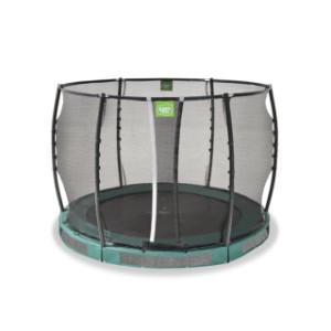 Trampoline EXIT Allure Premium inground groen - met veiligheidsnet ø 305 cm