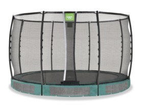 Trampoline EXIT Allure Premium inground groen - met veiligheidsnet ø 366 cm