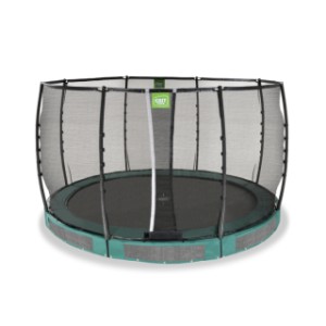 Trampoline EXIT Allure Premium inground groen - met veiligheidsnet ø 366 cm