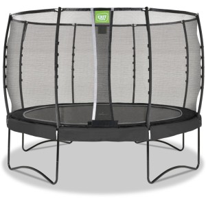 Trampoline EXIT Allure Premium zwart - met veiligheidsnet ø 366 cm