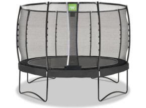 Trampoline EXIT Allure Premium zwart - met veiligheidsnet ø 366 cm