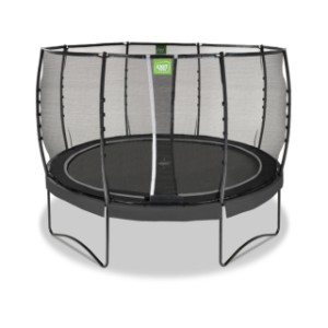 Trampoline EXIT Allure Premium zwart - met veiligheidsnet ø 366 cm