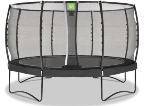 Trampoline EXIT Allure Premium zwart - met veiligheidsnet ø 427 cm