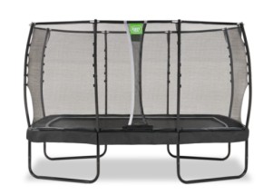 Trampoline EXIT Allure Premium zwart - met veiligheidsnet 214 x 366 cm