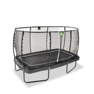 Trampoline EXIT Allure Premium zwart - met veiligheidsnet 214 x 366 cm