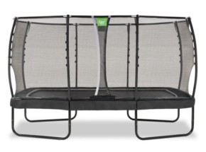 Trampoline EXIT Allure Premium zwart - met veiligheidsnet 244 x 427 cm