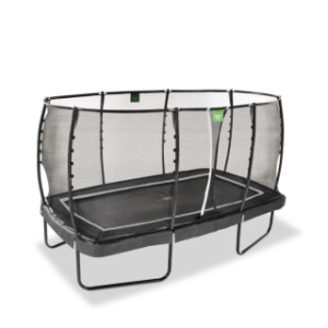 Trampoline EXIT Allure Premium zwart - met veiligheidsnet 244 x 427 cm