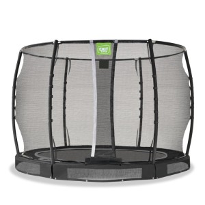 Trampoline EXIT Allure Premium inground zwart - met veiligheidsnet ø 305 cm