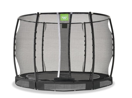 Trampoline EXIT Allure Premium inground zwart - met veiligheidsnet ø 305 cm