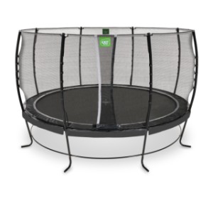 Trampoline EXIT Lotus Classic zwart - met veiligheidsnet ø 427 cm