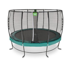 Trampoline EXIT Lotus Premium groen - met veiligheidsnet ø 366 cm