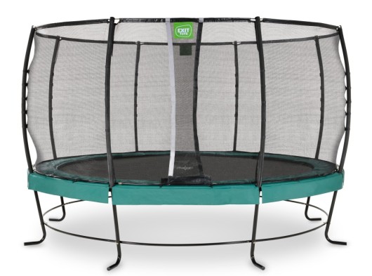 Trampoline EXIT Lotus Premium groen - met veiligheidsnet ø 427 cm