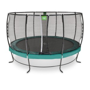 Trampoline EXIT Lotus Premium groen - met veiligheidsnet ø 427 cm