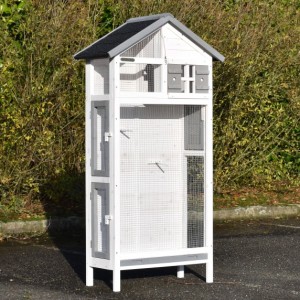 SHOWMODEL - volière Sara Small White-Grey 83x40x160cm