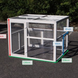 Afmetingen kippenren Kathedraal XL
