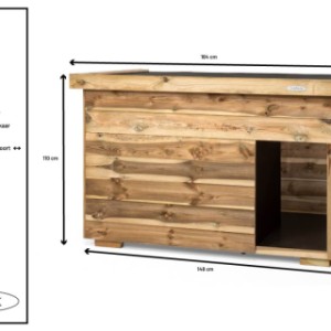 Hondenhok Boas Voldux - details en afmetingen