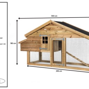 Kippenhok Romy Voldux - Details en afmetingen