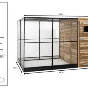 Volière Voldux R9 - details en afmetingen