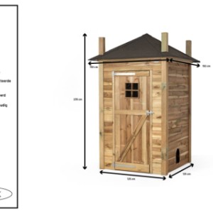 Kippenhok Hooiberg Eline - Details en afmetingen