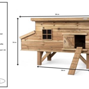 Kippenhok Finn - Details en afmetingen