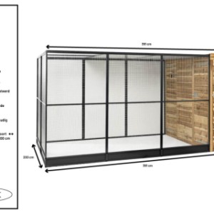 Volière Voldux R10 - Details en afmetingen