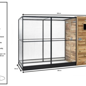 Volière Thomas - Details en afmetingen