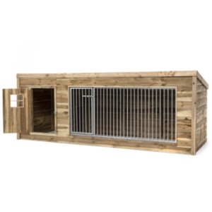 Hondenkennel Luna XL - open deur nachthok