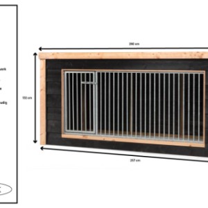 Hondenkennel Rambo - Details en afmetingen