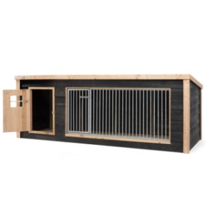 Hondenkennel Rambo XL - open deur nachthok