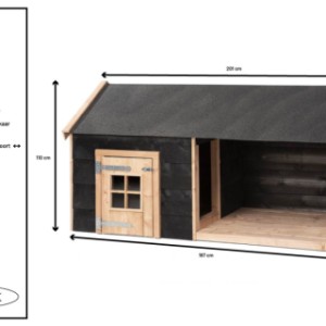 Hondenhok Sven - Details en afmetingen