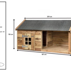Hondenhok Naud - Details en afmetingen