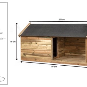 Hondenhok Storm - Details en afmetingen