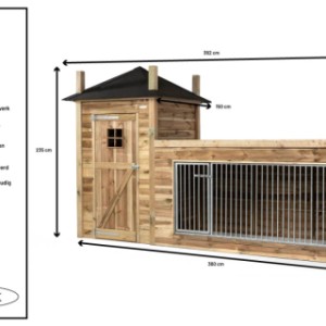 Hondenhok Hooiberg Lize - Details en afmetingen