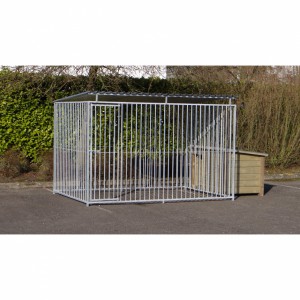 Kennel Flinq 2x3m met nachthok Wolf