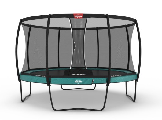 Trampoline BERG Champion 430 safety Groen - met veiligheidsnet Deluxe Ø430cm