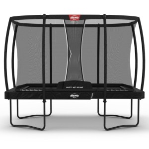 Trampoline BERG Ultim Champion Zwart- met veiligheidsnet Deluxe 330x220cm