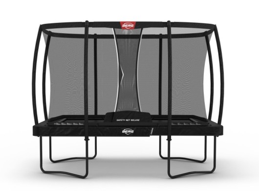 Trampoline BERG Ultim Champion Zwart- met veiligheidsnet Deluxe 330x220cm