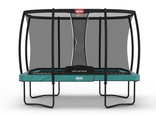 Trampoline BERG Ultim Champion Groen - met veiligheidsnet Deluxe 330x220cm