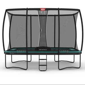 Trampoline BERG Ultim Champion Groen - met veiligheidsnet DLX XL 410x250cm