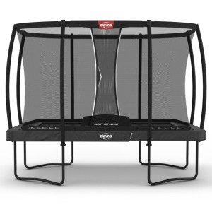 Trampoline BERG Ultim Champion Grijs - met veiligheidsnet Deluxe 330x220cm