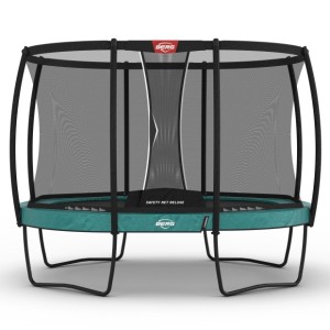 Trampoline BERG Grand Champion 350 Groen - met veiligheidsnet Deluxe Ovaal 350x250cm