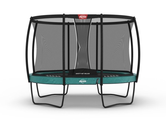 Trampoline BERG Grand Champion 350 Groen - met veiligheidsnet Deluxe Ovaal 350x250cm