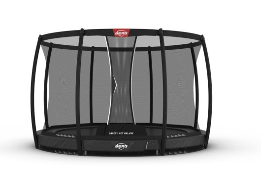 Trampoline BERG Champion 330 safety InGround Grijs - met veiligheidsnet Deluxe Ø330cm
