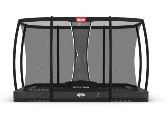 Trampoline BERG Ultim Champion InGround Grijs - met net Deluxe 330x220cm