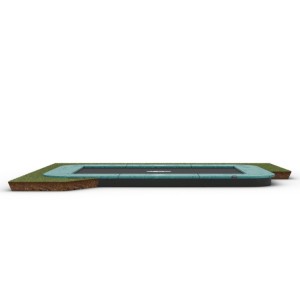 Trampoline BERG Ultim Champion Flatground Groen 330x220cm