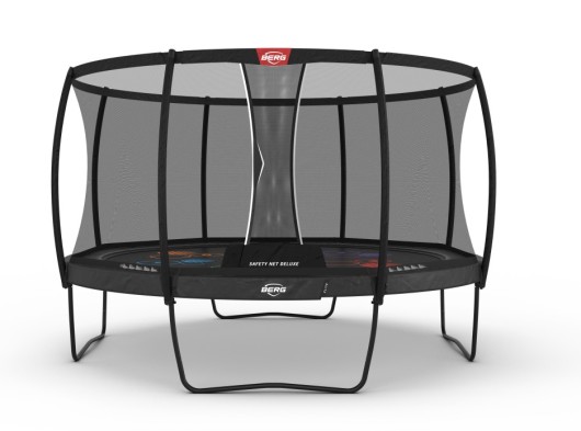 Trampoline BERG Elite Grijs - met safetynet Deluxe Ø430cm