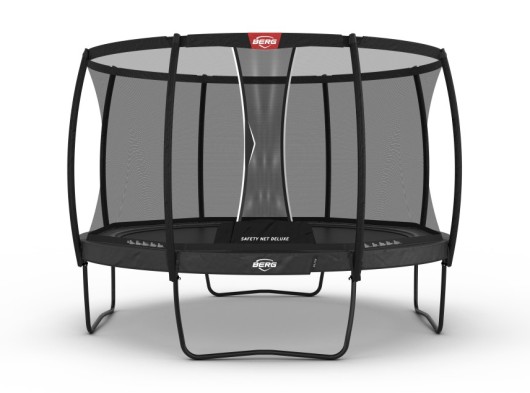 Trampoline BERG Elite Grijs - met safetynet Deluxe Ø380cm