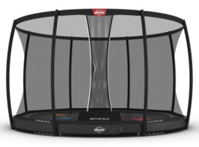 Trampoline BERG InGround Elite Levels Grijs - met safetynet Deluxe Ø430cm