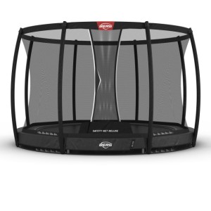 Trampoline BERG InGround Elite Grijs - met safetynet Deluxe Ø330cm