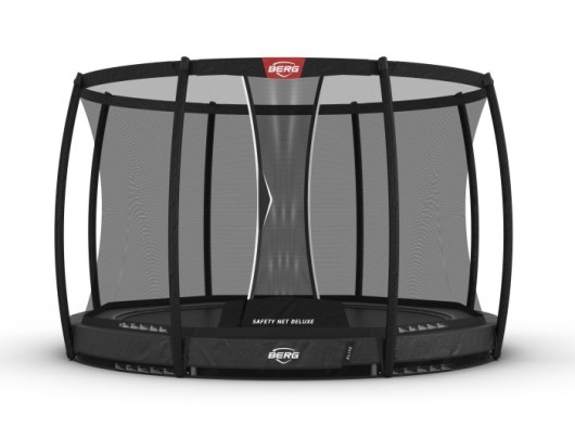 Trampoline BERG InGround Elite Grijs - met safetynet Deluxe Ø330cm